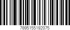Código de barras (EAN, GTIN, SKU, ISBN): '7895155192075'
