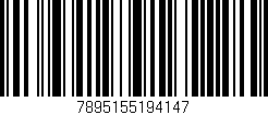 Código de barras (EAN, GTIN, SKU, ISBN): '7895155194147'