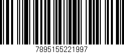 Código de barras (EAN, GTIN, SKU, ISBN): '7895155221997'