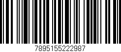 Código de barras (EAN, GTIN, SKU, ISBN): '7895155222987'