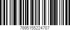 Código de barras (EAN, GTIN, SKU, ISBN): '7895155224707'