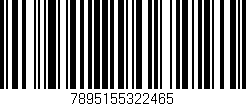 Código de barras (EAN, GTIN, SKU, ISBN): '7895155322465'