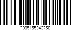 Código de barras (EAN, GTIN, SKU, ISBN): '7895155343750'