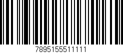 Código de barras (EAN, GTIN, SKU, ISBN): '7895155511111'