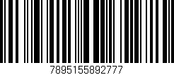 Código de barras (EAN, GTIN, SKU, ISBN): '7895155892777'