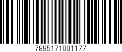 Código de barras (EAN, GTIN, SKU, ISBN): '7895171001177'