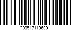 Código de barras (EAN, GTIN, SKU, ISBN): '7895171106001'