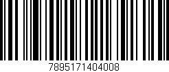 Código de barras (EAN, GTIN, SKU, ISBN): '7895171404008'