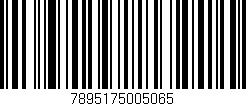 Código de barras (EAN, GTIN, SKU, ISBN): '7895175005065'