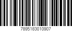 Código de barras (EAN, GTIN, SKU, ISBN): '7895183010907'