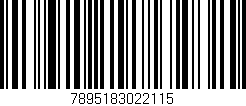 Código de barras (EAN, GTIN, SKU, ISBN): '7895183022115'