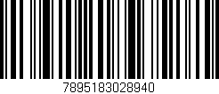 Código de barras (EAN, GTIN, SKU, ISBN): '7895183028940'