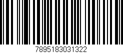 Código de barras (EAN, GTIN, SKU, ISBN): '7895183031322'