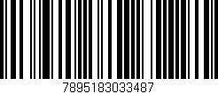 Código de barras (EAN, GTIN, SKU, ISBN): '7895183033487'