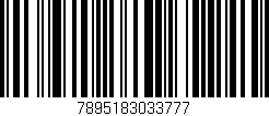 Código de barras (EAN, GTIN, SKU, ISBN): '7895183033777'
