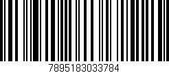 Código de barras (EAN, GTIN, SKU, ISBN): '7895183033784'