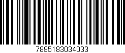 Código de barras (EAN, GTIN, SKU, ISBN): '7895183034033'