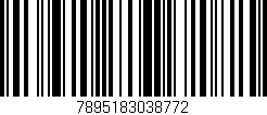 Código de barras (EAN, GTIN, SKU, ISBN): '7895183038772'
