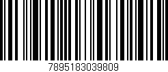 Código de barras (EAN, GTIN, SKU, ISBN): '7895183039809'