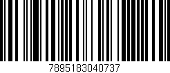 Código de barras (EAN, GTIN, SKU, ISBN): '7895183040737'