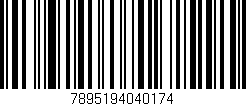 Código de barras (EAN, GTIN, SKU, ISBN): '7895194040174'