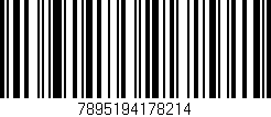 Código de barras (EAN, GTIN, SKU, ISBN): '7895194178214'