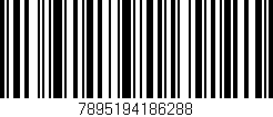 Código de barras (EAN, GTIN, SKU, ISBN): '7895194186288'