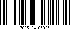 Código de barras (EAN, GTIN, SKU, ISBN): '7895194186936'