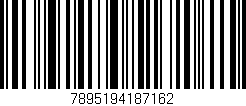Código de barras (EAN, GTIN, SKU, ISBN): '7895194187162'