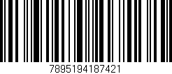 Código de barras (EAN, GTIN, SKU, ISBN): '7895194187421'