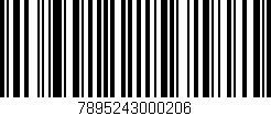 Código de barras (EAN, GTIN, SKU, ISBN): '7895243000206'