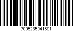Código de barras (EAN, GTIN, SKU, ISBN): '7895265041591'