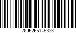 Código de barras (EAN, GTIN, SKU, ISBN): '7895265145336'