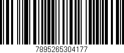 Código de barras (EAN, GTIN, SKU, ISBN): '7895265304177'