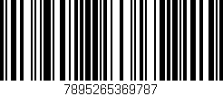 Código de barras (EAN, GTIN, SKU, ISBN): '7895265369787'