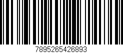 Código de barras (EAN, GTIN, SKU, ISBN): '7895265426893'