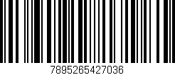 Código de barras (EAN, GTIN, SKU, ISBN): '7895265427036'