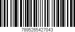 Código de barras (EAN, GTIN, SKU, ISBN): '7895265427043'