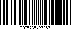 Código de barras (EAN, GTIN, SKU, ISBN): '7895265427067'