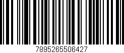 Código de barras (EAN, GTIN, SKU, ISBN): '7895265506427'