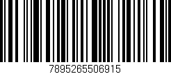 Código de barras (EAN, GTIN, SKU, ISBN): '7895265506915'