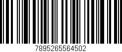 Código de barras (EAN, GTIN, SKU, ISBN): '7895265564502'