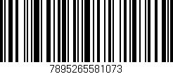 Código de barras (EAN, GTIN, SKU, ISBN): '7895265581073'