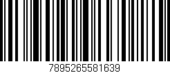 Código de barras (EAN, GTIN, SKU, ISBN): '7895265581639'