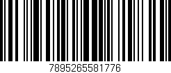 Código de barras (EAN, GTIN, SKU, ISBN): '7895265581776'