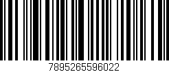 Código de barras (EAN, GTIN, SKU, ISBN): '7895265596022'