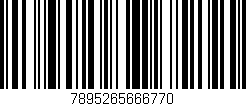 Código de barras (EAN, GTIN, SKU, ISBN): '7895265666770'