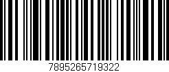 Código de barras (EAN, GTIN, SKU, ISBN): '7895265719322'
