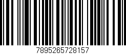 Código de barras (EAN, GTIN, SKU, ISBN): '7895265728157'