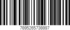 Código de barras (EAN, GTIN, SKU, ISBN): '7895265738897'